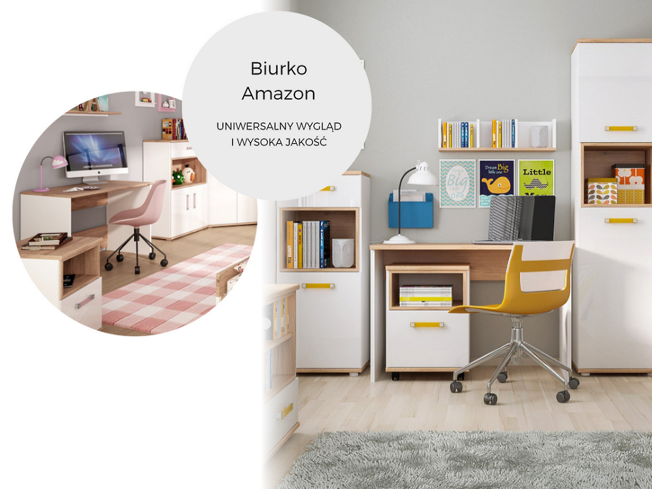 Biurko Amazon, Twojemeble.pl biurko dla nastolatka, biurko młodzieżowe, najlepsze biurko dla dziecka