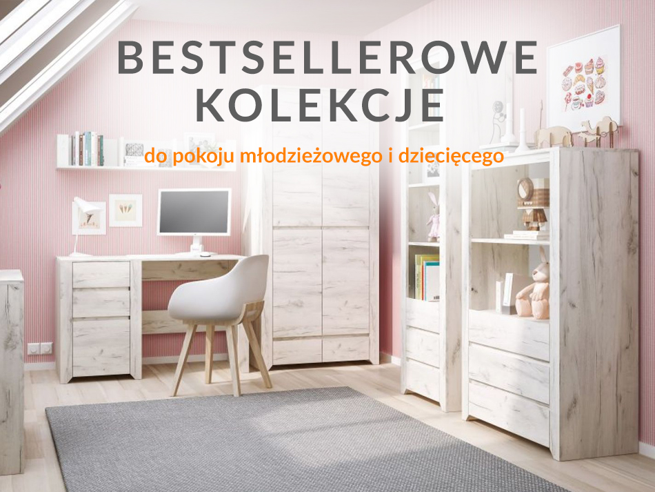 Bestsellerowe kolekcje do pokoju młodzieżowego